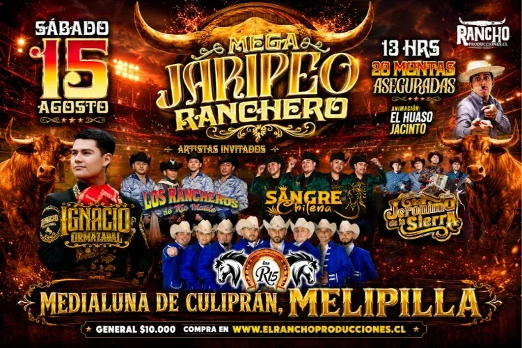 Flyer oficial de Mega Jaripeo Ranchero